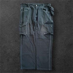 WURTH Cargo Pants Mens 36x31 Dark Gray Black Work Utility Cotton Pockets